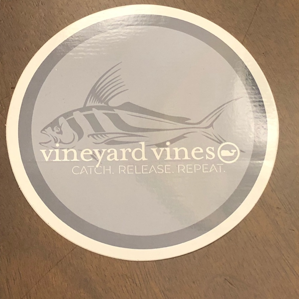 Vineyard Vines Fish Sticker